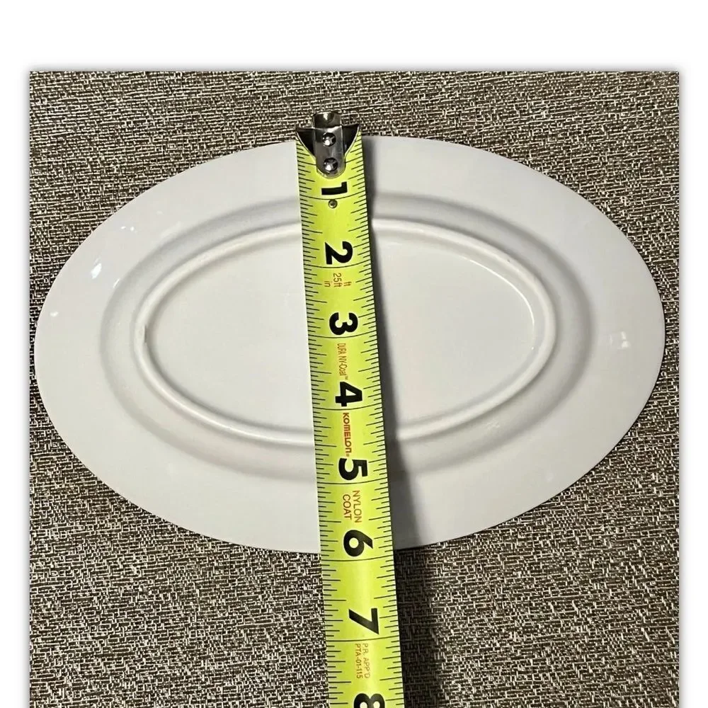 Richard Ginori Italy 4 Oblong Wide Rim Plate 9 x 6 Appetizer Lunch Small Plate
